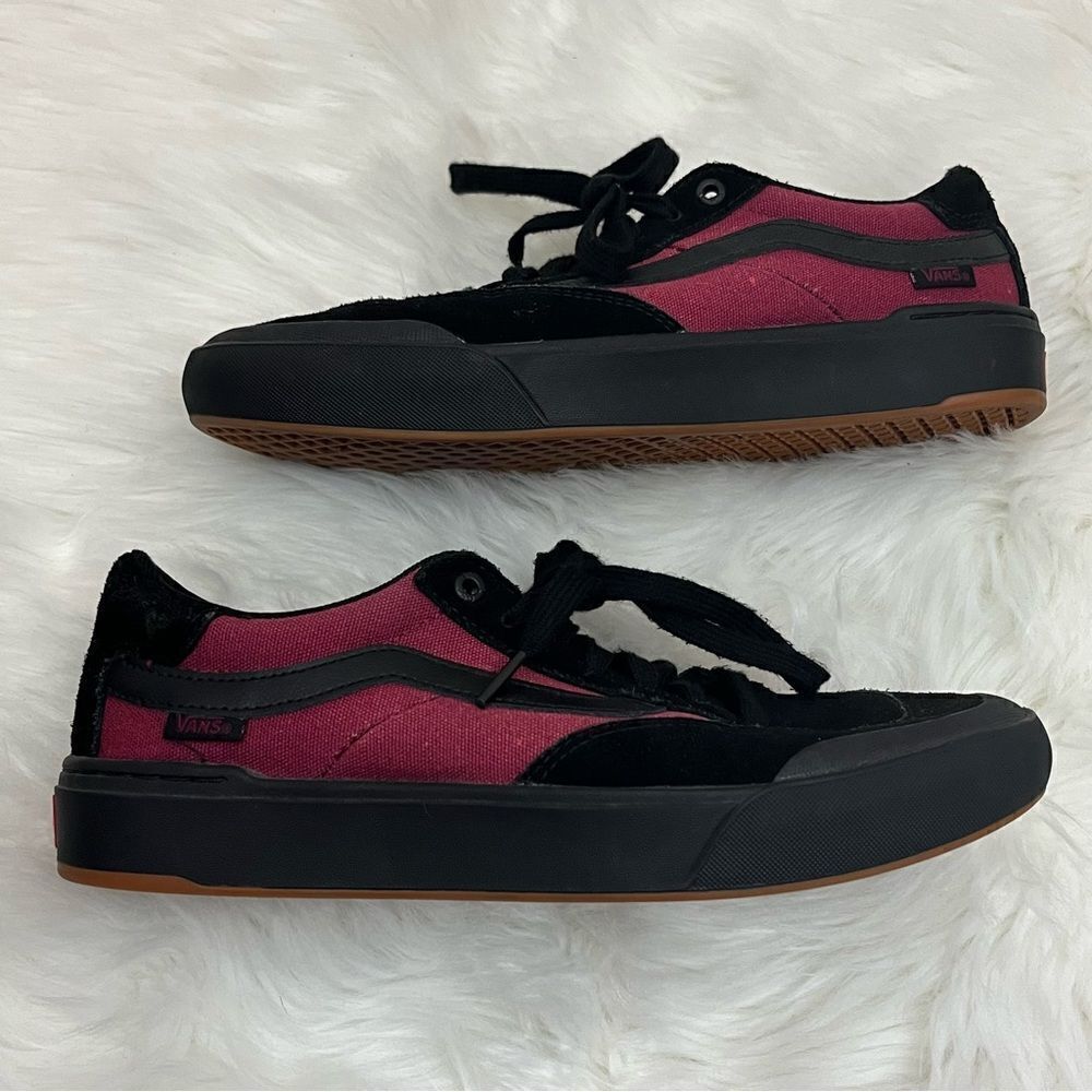 Vans Punk Berle Pro Skate Shoes - Black / Beet Red 8.5